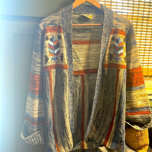 Stroller Vintage Cardigan with Aztec Design Size Medium - Picture 5 of 14